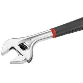 Állítható gyors villáskulcs gumírozott nyél 12 coll