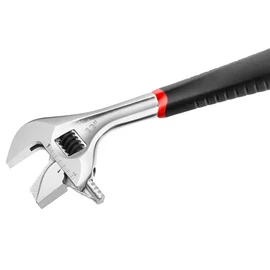 Állítható gyors villáskulcs gumírozott nyél 15 coll fordítható fej