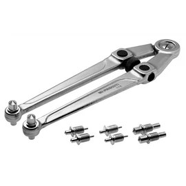 Állítható körmös kulcs 20-100 mm, 4 pár hegy