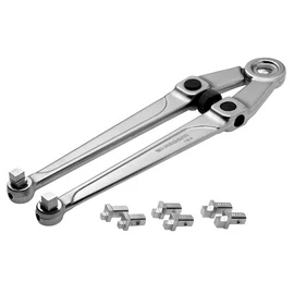 Állítható körmös kulcs 20-100 mm, 4 pár hegy négyszög