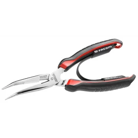 Hajlított csőrű fogó hossz 195 mm ergon.nyél,pol.fej