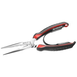 Hosszúcsőrű fogó pol. fejjel, ergo. nyél,200 mm