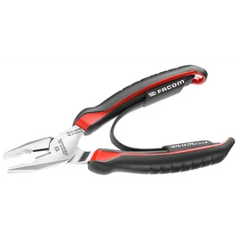 Kombinált fogó polírozott fej, ergon. nyél,165 mm