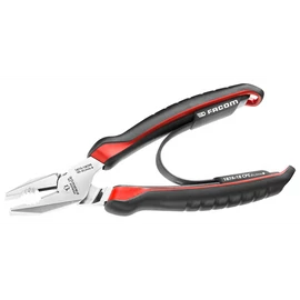 Kombinált fogó polírozott fej, ergon. nyél,180 mm