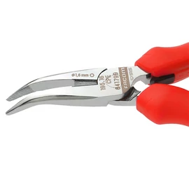 Hajl. Fél kerek csőrű fogó pol.fej, ergon. nyél, 200 mm