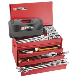 Szerszámkészlet több fiókos szerszámládában