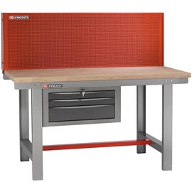 Satupad 2 m fa lappal, hátfalas 3 fiókos kivitel