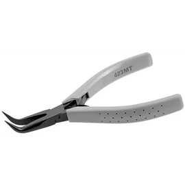 Elektronikai fogó hajl. Fél kerek csőrű