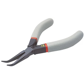 Elektronikai fogó Fél kerek hajl.csőrű Antisztat.ny