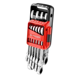 Csillag villáskulcs flexibilis fej készlet 10 részes