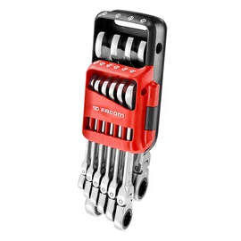 Csillag villáskulcs készlet flexibilis fej 10 r