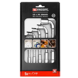 Pipakulcs készlet 6-12 szög OGV profilú fejjel 5 részes