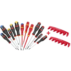 Csavarhúzó készlet 12 részes + Fali tartó