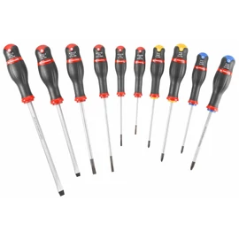 Csavarhúzó lapos széles fej 10 r készlet