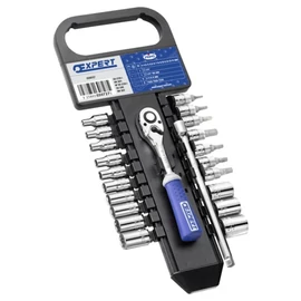 22 részes 1/4" Torx és Bit készlet racsnis