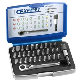 Bit készlet: 30 Bit+Bithegy tartó+racsni