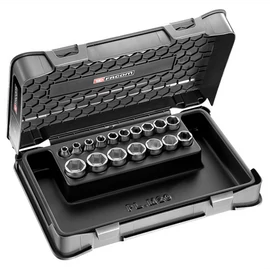 Dugókulcs készlet 3/8" 6 szög 18 részes