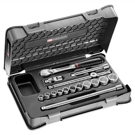 Dugókulcs készlet 3/8" 12 szög Colos JL.161 16 részes