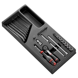 Dugókulcs készlet 1/4" modul 6 szög R.161B 32 részes