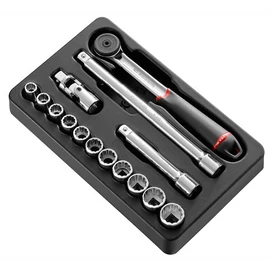 Dugókulcs készlet 1/2"Colos 12 szögű racsni S.161B 15 Részes