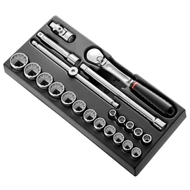 Dugókulcs készlet 1/2"Colos 12 szögű racsni SL.161 22 Részes