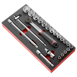 Dugókulcs készlet 1/2"Colos 12 szögű racsni S.161B 22 Részes