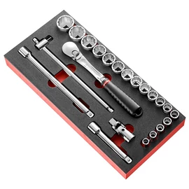 Dugókulcs készlet 1/2"Colos 12 szögű racsni SL.161 22 Részes