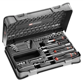 Dugókulcs készlet 1/4" 12 szög R.161B 27 részes