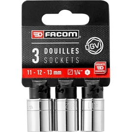 Dugókulcs 1/4" készlet 11-12-13