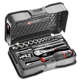 Dugókulcs készlet 1/4" 6 szög RL.161 19 részes