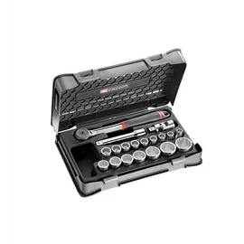 Dugókulcs készlet 1/2" mm 12 szögű racsni S.161B 19 Részes