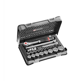 Dugókulcs készlet 1/2" mm 12 szögű racsni S.360 23 Részes