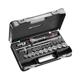 Dugókulcs készlet 1/2" mm 6 szögű racsni S.360 26 Részes