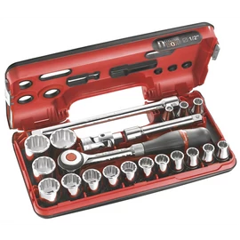 Dugókulcs készlet 1/2" 12 szög 21 részes