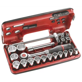 dugókulcs készlet 1/2" 12 szög-22 részes