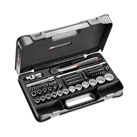 Dugókulcs készlet 1/2" mm 12 szögű racsni S.161B 48 Részes