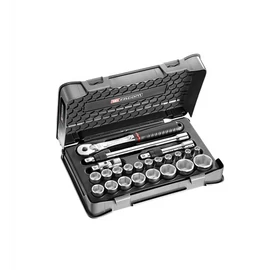 Dugókulcs készlet 1/2" mm 6 szögű racsni SL.171 23 Részes